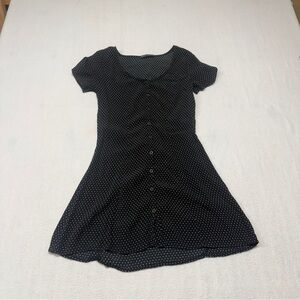 Brandy Melville Black Polka Dot Dress